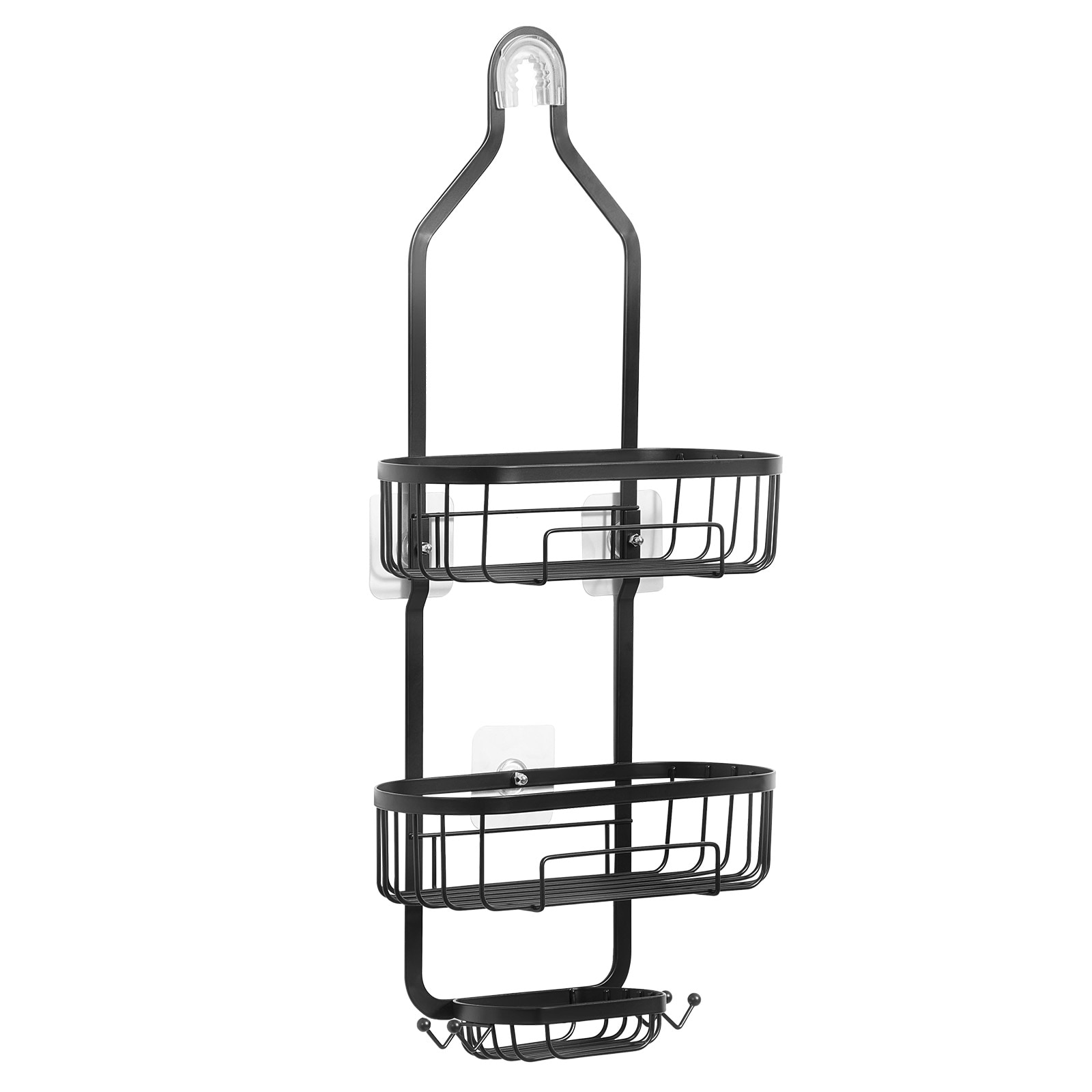 Shower Caddy 3-Tier Hanging Bathroom Shower Storage Organization Shelves Rack_voghion.com